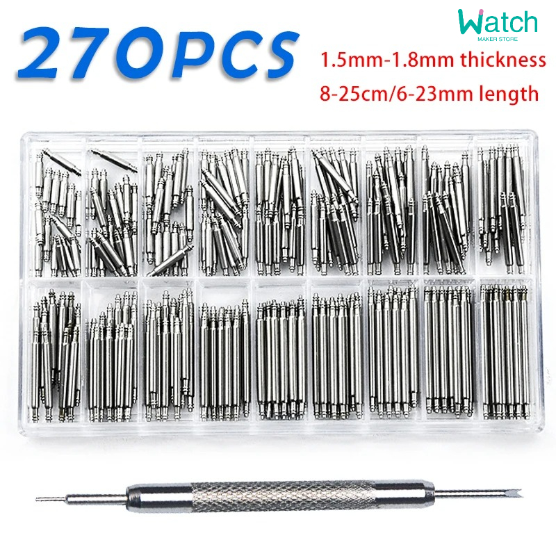Spring Bar Tool Set - 270 шт./компл. пружинные стержни из нержавеющей