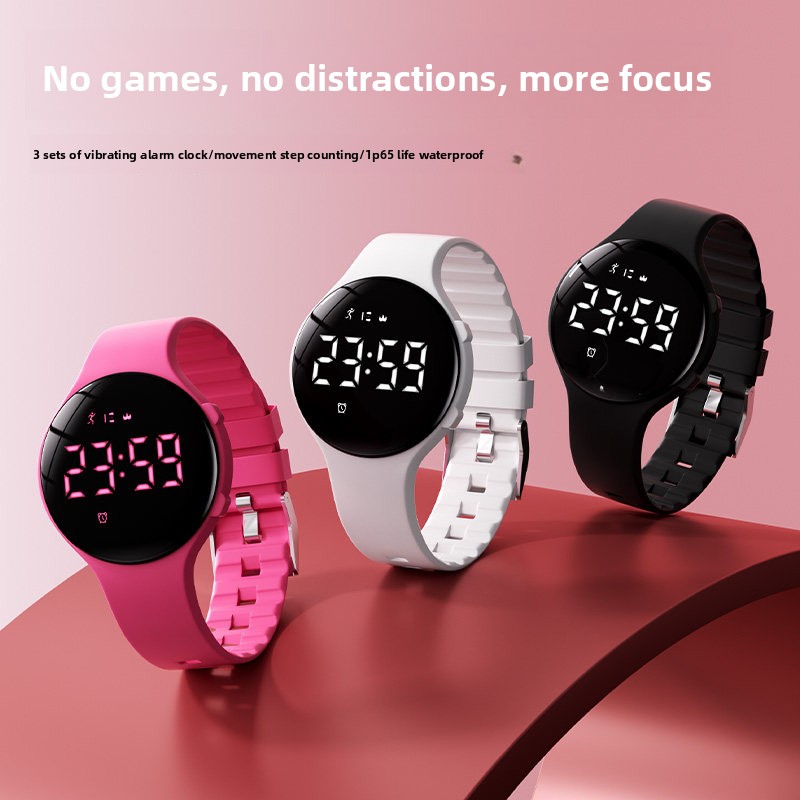 Silicone Band Women - Умный браслет 2026LED для женщин, шагомер