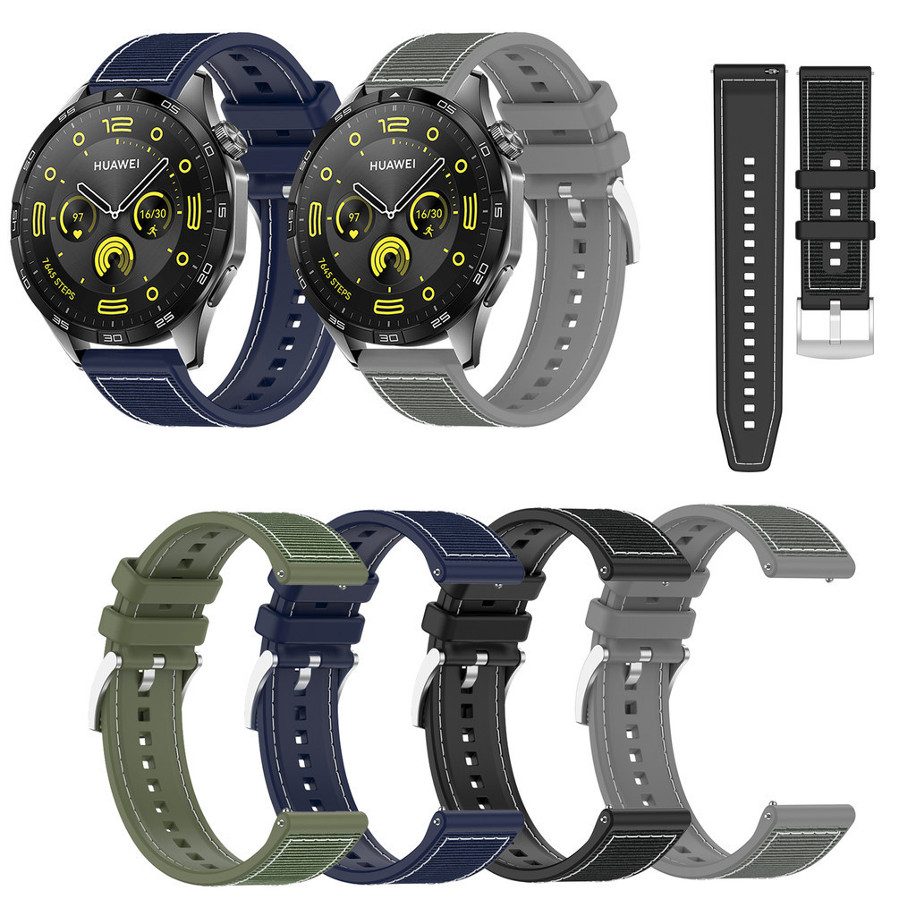Ремешок плетеный нейлоновый и  – обзор и цена Silicone Watch Band 22Mm