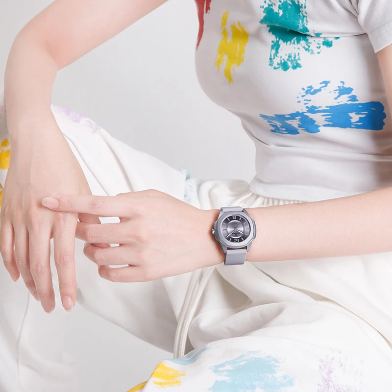 NAVIFORCE 7107 Часы для женщин – обзор и цена Silicone Band Women