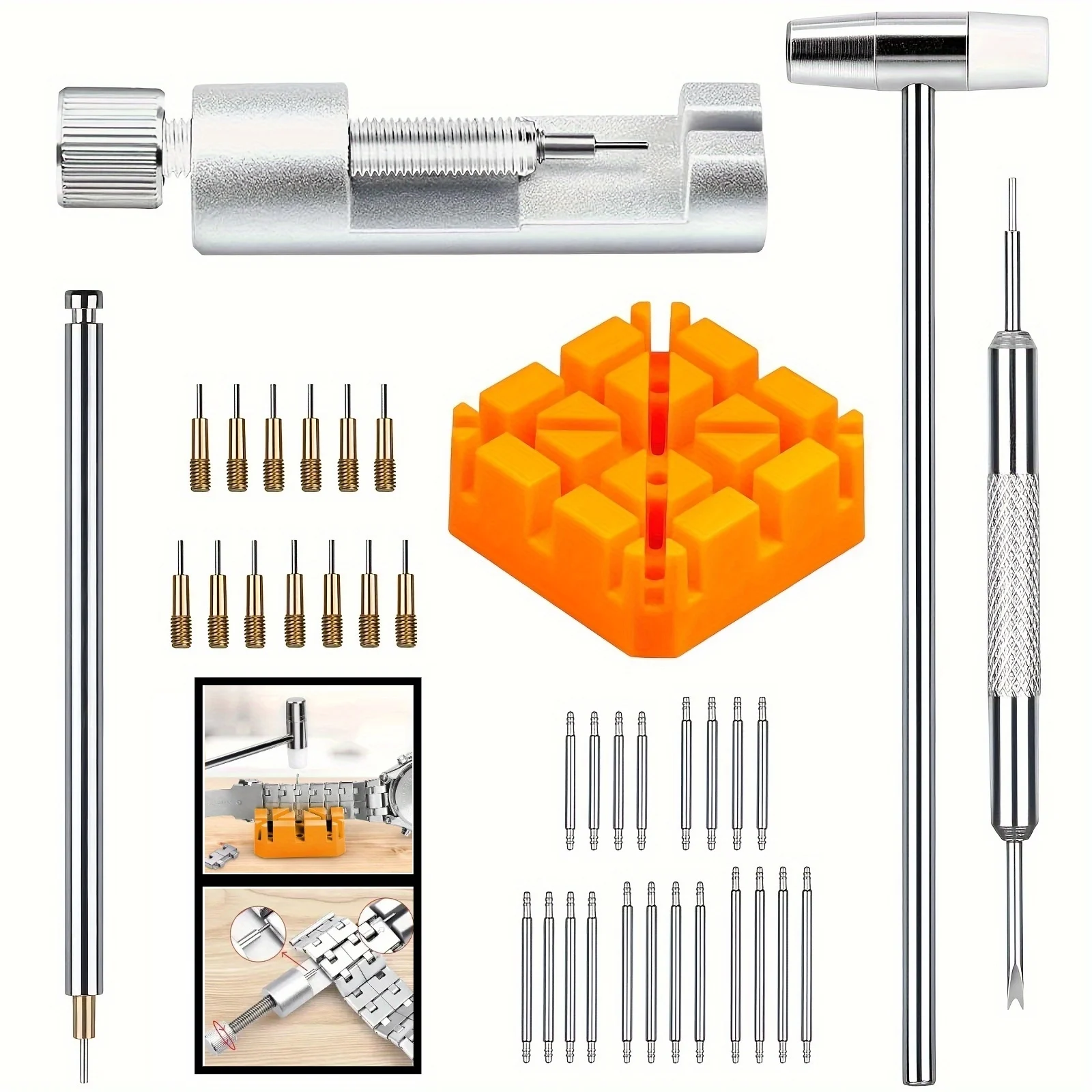 41 шт./компл. звеньев для часо – обзор и цена Spring Bar Tool Set